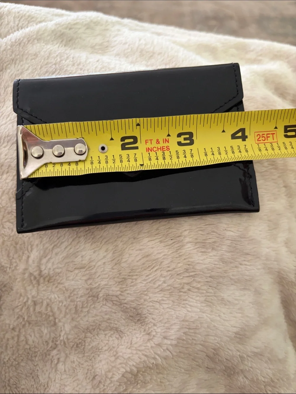 Tiffany & Co. Black Patent Leather Envelope Wallet